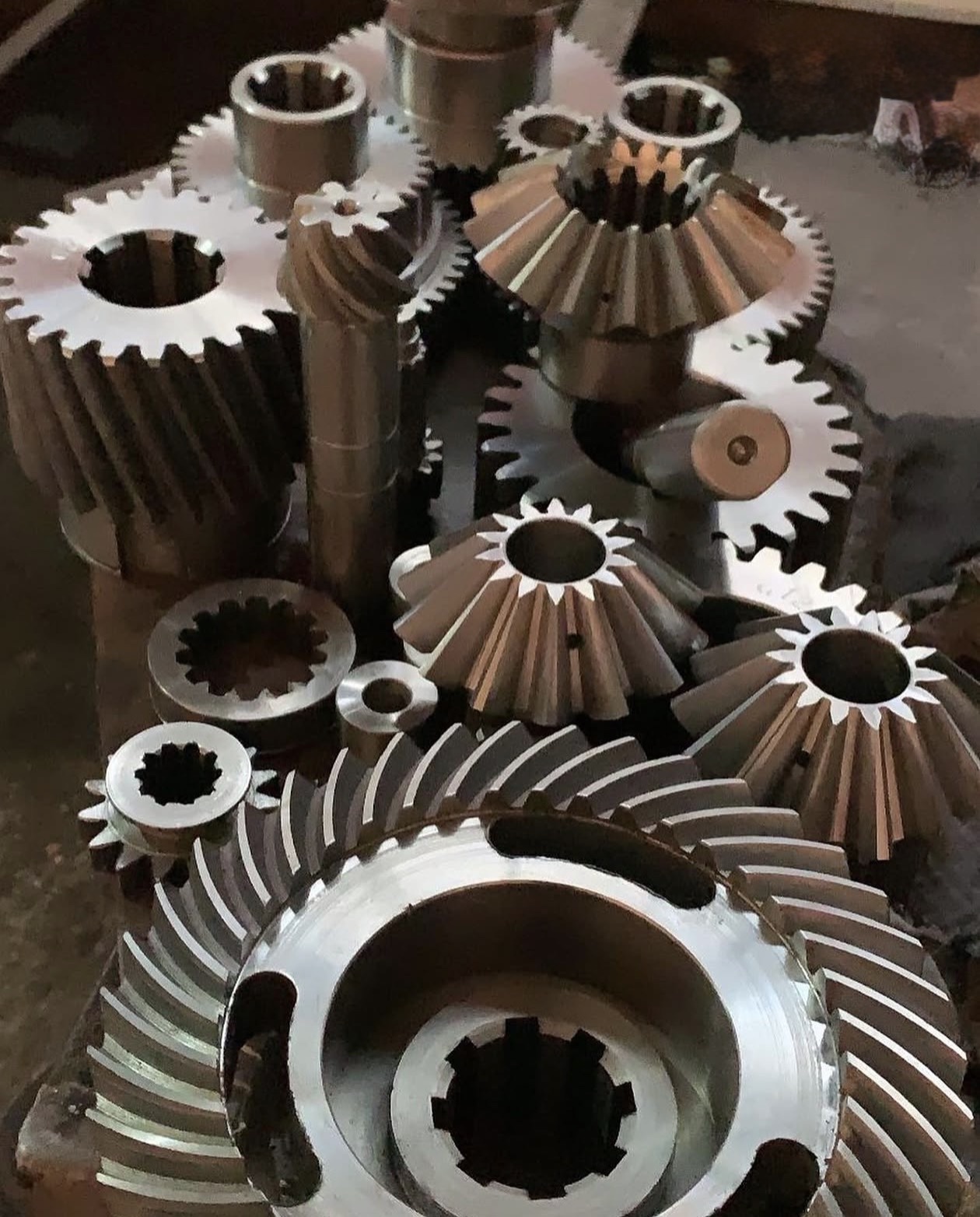 Collection of precision-machined gear parts