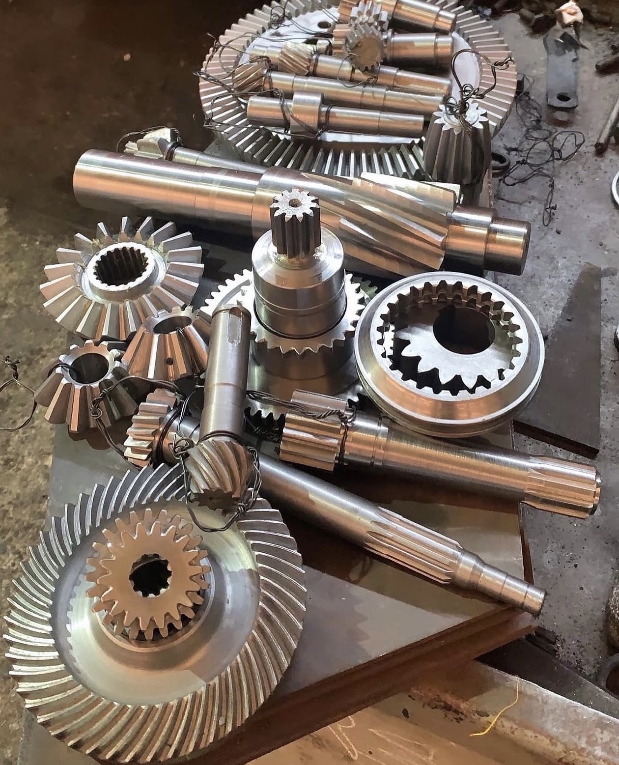 Finished gears and precision-machined parts