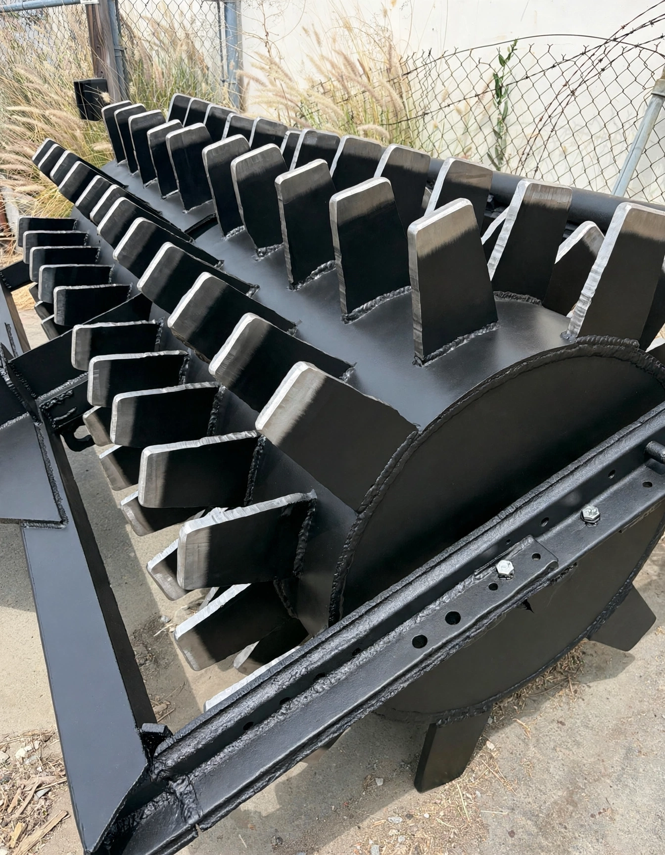 Illustration showing the rotary drum attachment after a complete rebuild