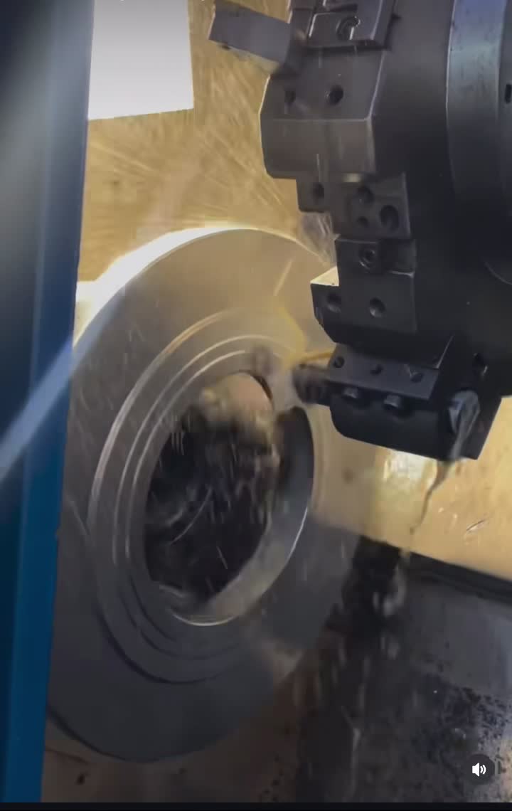 Close-up machining work in the shop